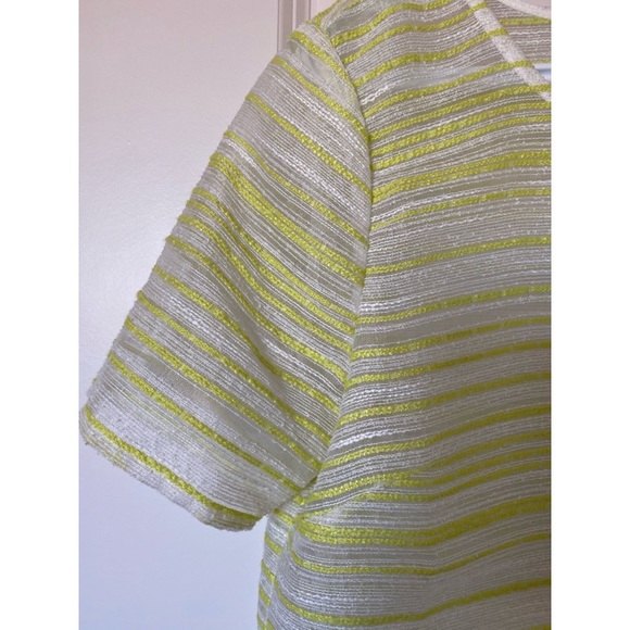 J.O.A. Boxy Stripped Stitched Top - Picture 1 of 5